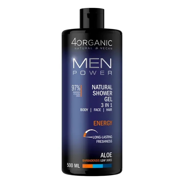 4Organic Men Power Energy żel pod prysznic 3w1 500ml [4organic] - 4organic