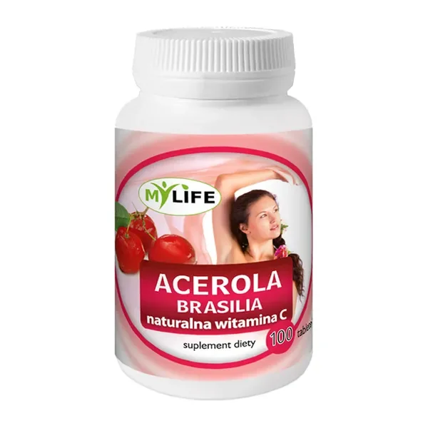 Acerola C Brasilia Witamina C 80mg 100 tabletek [MyLife] - MyLife