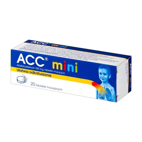 Acetylocysteina 100 mg 20 tabletek [ACC] - ACC