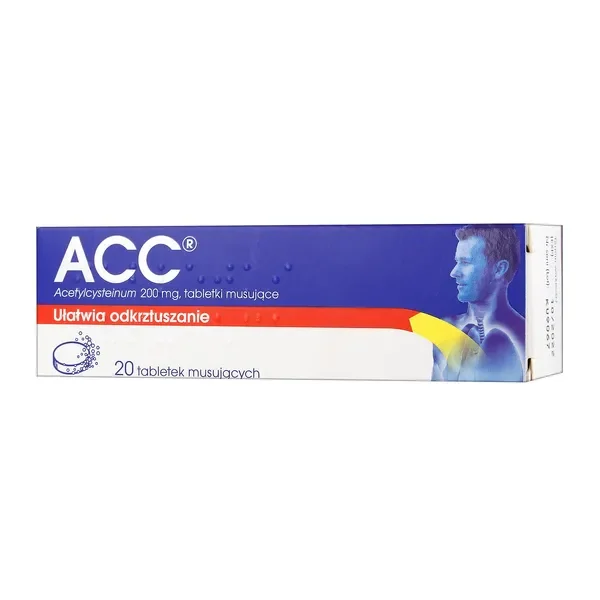 Acetylocysteina 200 mg 20 tabletek [ACC] - ACC