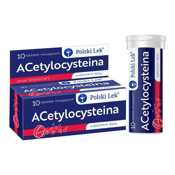 Acetylocysteina 300 mg 10 tabletek [Polski Lek] - Polski Lek