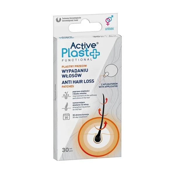 Active Plast plastry przeciw wypadaniu włosów 30 szt. - Active Plast