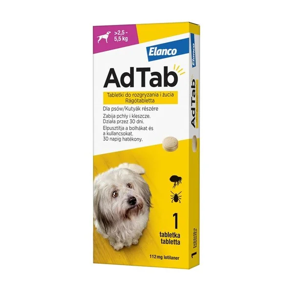 AdTab Lotilaner 112 mg 1 tabletka [AdTab] - AdTab