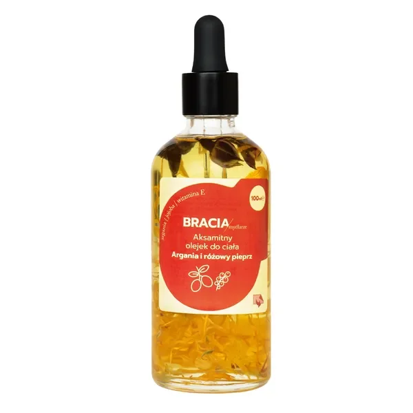 Aksamitny olejek do ciała Argania i różowy pieprz 100ml [Bracia Mydlarze] - Bracia Mydlarze