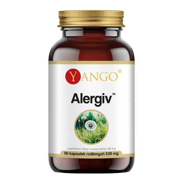Alergiv Kwercetyna + Wapń + Pachnotka 90 kapsułek [Yango] - Yango