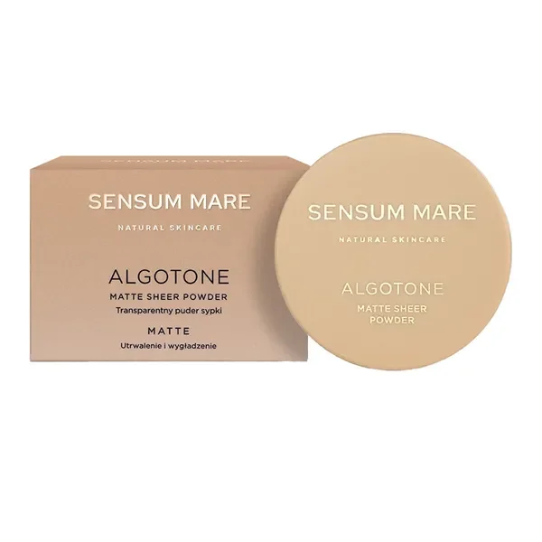 Algotone transparentny puder sypki o matowym wykończeniu 10g [Sensum Mare] - Sensum Mare Natural Skincare