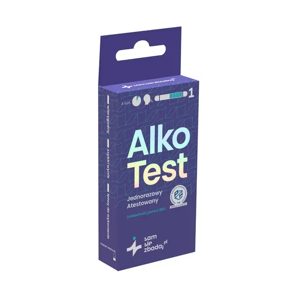 AlkoTEST jednorazowy test diagnostyczny 1 szt. [Samsiezbadaj] - Samsiezbadaj