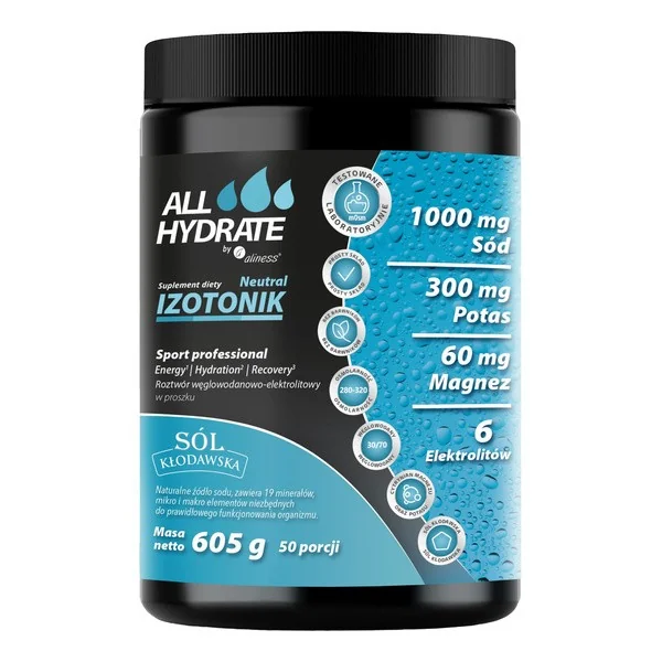 ALLHydrate Izotonik Neutral 605g [Aliness] - Aliness Health'N'Beauty