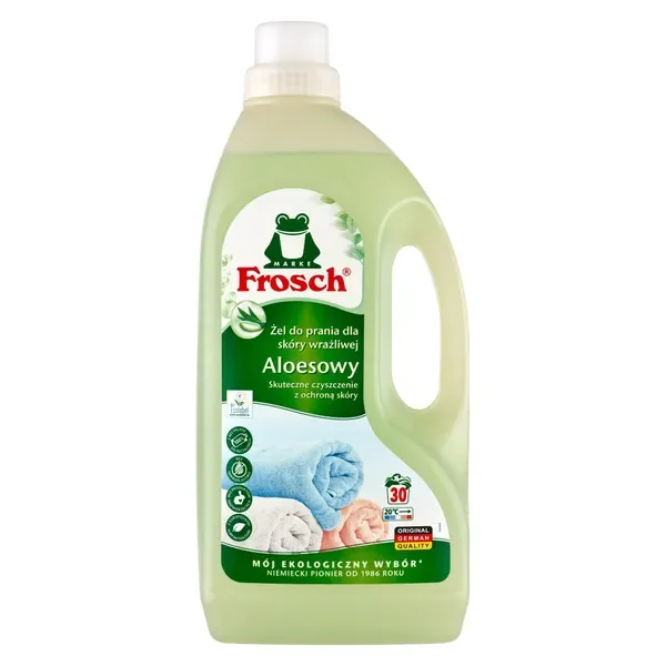 Aloesowy żel do prania dla skóry wrażliwej 1500 ml [Frosch] - Frosch