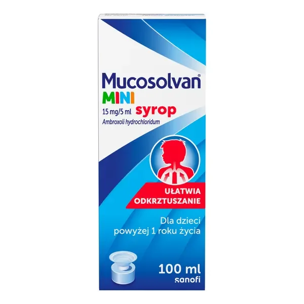 Ambroksol 15 mg/5 ml syrop 100 ml [Mucosolvan Mini] - Mucosolvan
