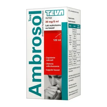 Ambroksol 30 mg/5 ml syrop 120 ml [TEVA] - TEVA PHARMACEUTICALS
