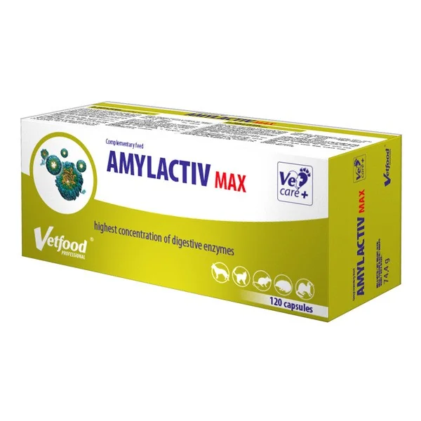 Amylactiv Max enzymy trawienne 120 kapsułek [Vetfood] - Vetfood