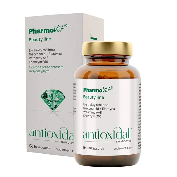 Antioxidal Skin Booster kompleks antyoksydantów 60 kapsułek [Pharmovit] - Pharmovit
