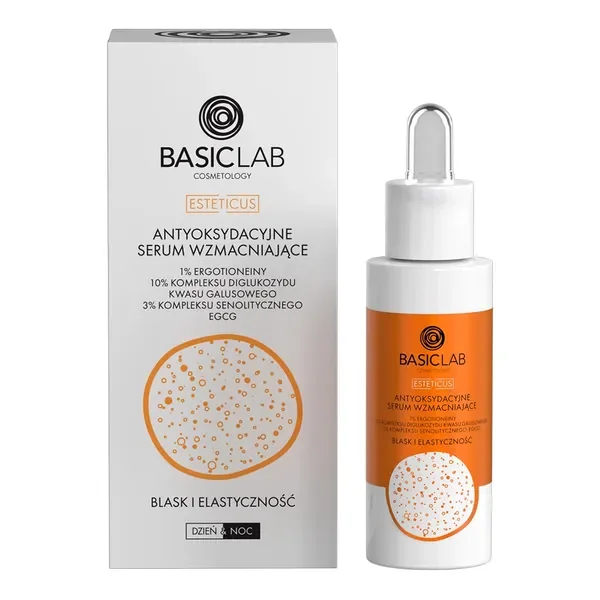 Antyoksydacyjne serum wzmacniające Blask i Elastyczność 30ml [BasicLab Esteticus] - BasicLab