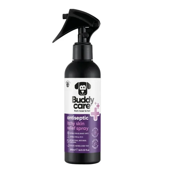 Antyseptyczny spray na swędzącą skórę i gorące punkty 200ml [Buddycare] - Buddycare