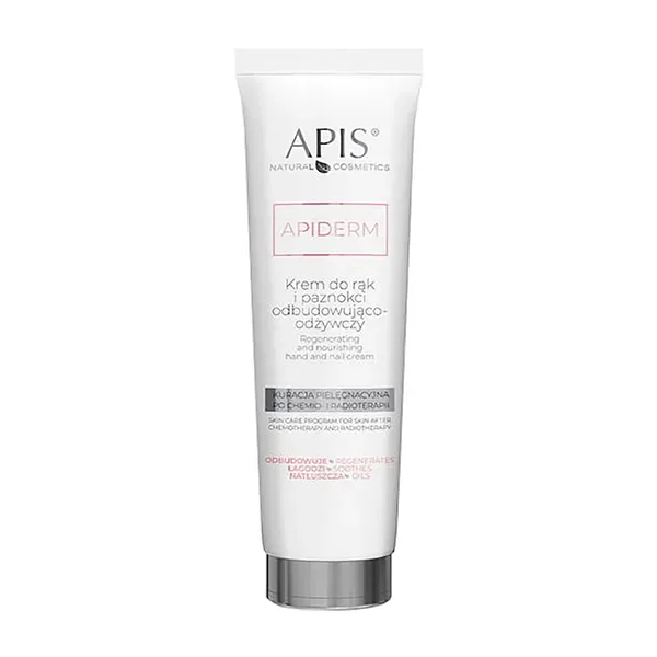 Apis Apiderm odbudowująco-odżywczy krem do rąk i paznokci 100ml - Apis