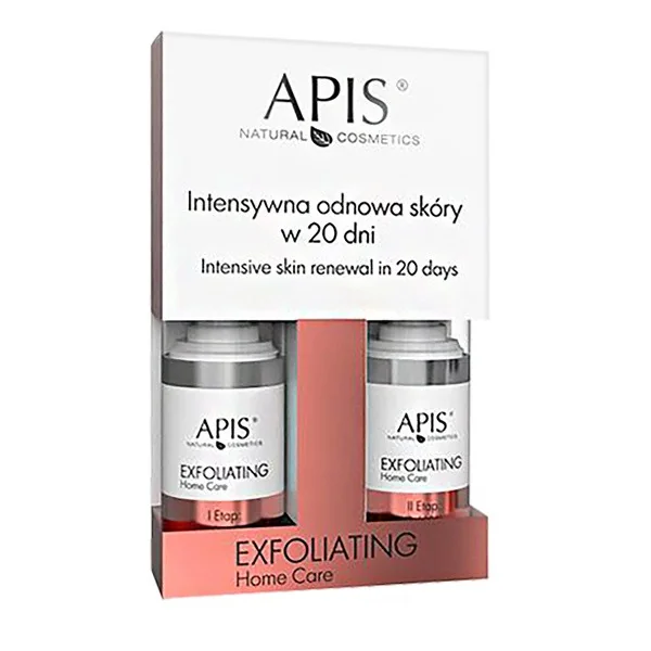 Apis Exfoliating Home Care intensywna odnowa skóry w 20 dni zestaw emulsja + żel 2 x 15 ml - Apis