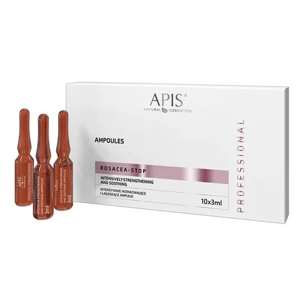Apis Rosacea-Stop intensywnie wzmacniające i łagodzące ampułki 3ml x 10szt - Apis