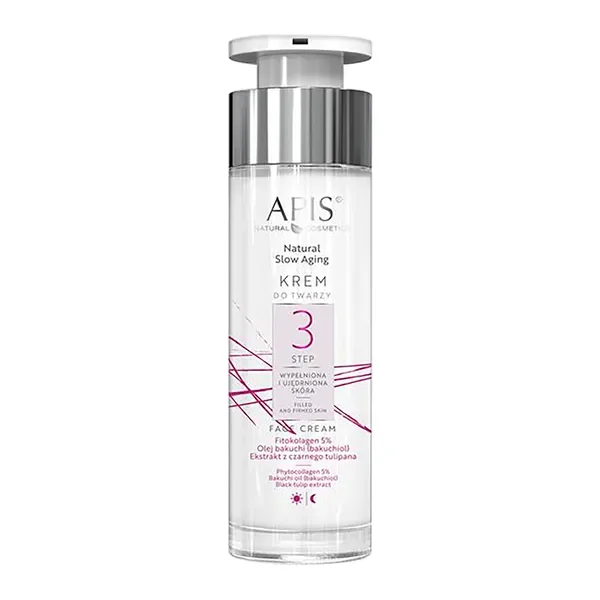 Apis Slow Aging Krem do twarzy STEP 3 Wypełniona i Ujędrniona Skóra 50ml - Apis