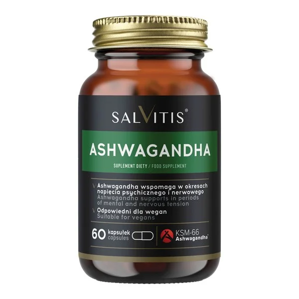Ashwagandha 200 mg 60 kapsułek [Salvitis] - Salvitis