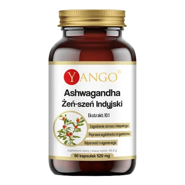 Ashwagandha 430 mg 90 kapsułek [Yango] - Yango