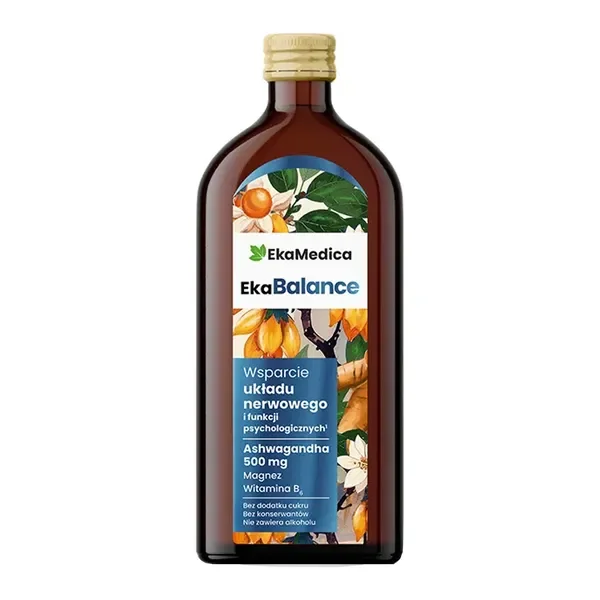 Ashwagandha 500mg + Magnez + B6 500ml [EkaMedica] - EkaMedica