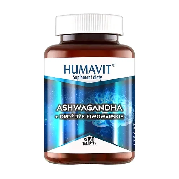 Ashwagandha + Drożdże Piwowarskie 150 tabletek [Humavit] - Humavit