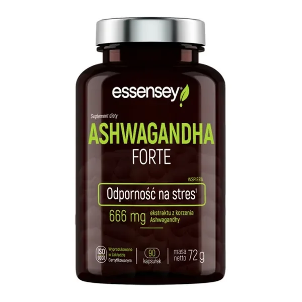 Ashwagandha Forte 666 mg 90 kapsułek [Essensey] - Essensey