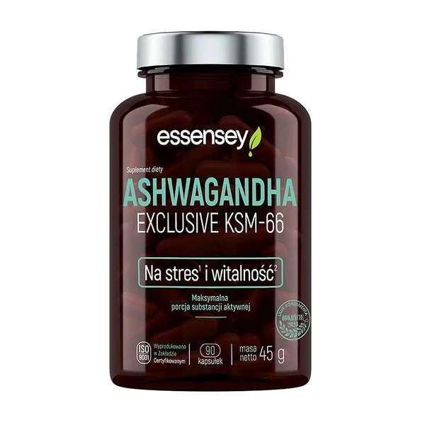 Ashwagandha KSM-66 200mg 90 kapsułek [Essensey] - Essensey
