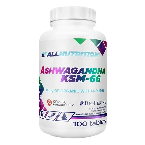 Ashwagandha KSM-66 400mg 100 tabletek [ALLNUTRITION] - ALLNUTRITION