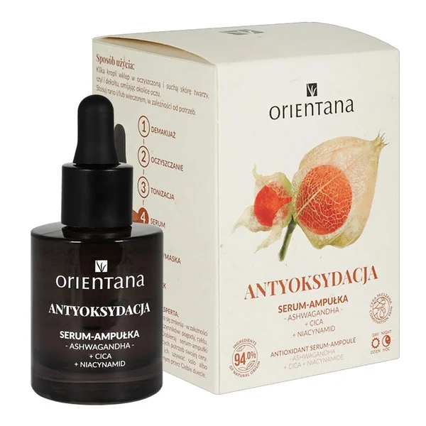 Ashwagandha serum-ampułka antyoksydacja 30ml [Orientana] - Orientana