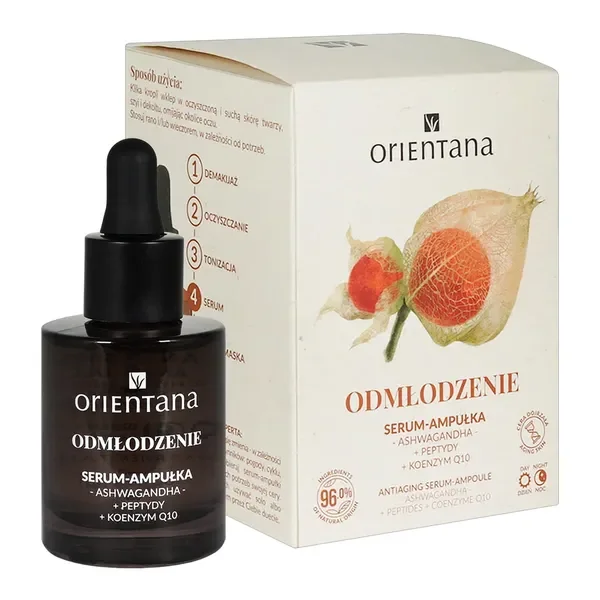 Ashwagandha Serum-ampułka odmłodzenie 30ml [Orientana] - Orientana