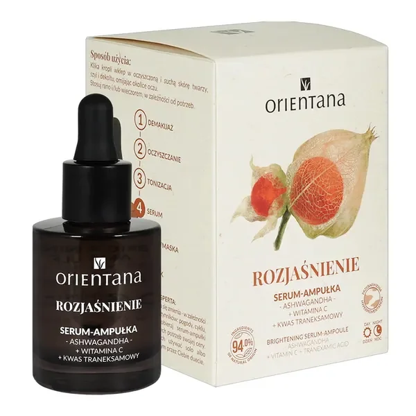 Ashwagandha Serum-ampułka rozjaśnienie 30ml [Orientana] - Orientana