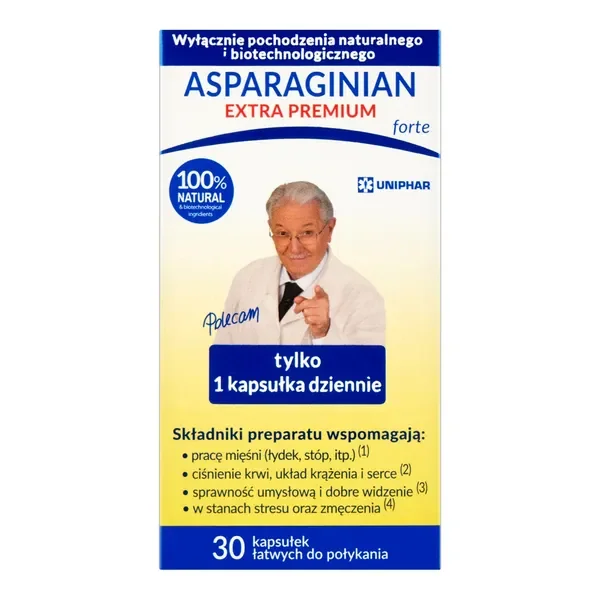 Asparaginian Extra Premium forte 30 kapsułek [Asparaginian] - Asparaginian