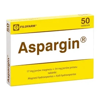 Aspargin Magnez 17mg + Potas 54mg 50 tabletek [Filofarm] - Filofarm