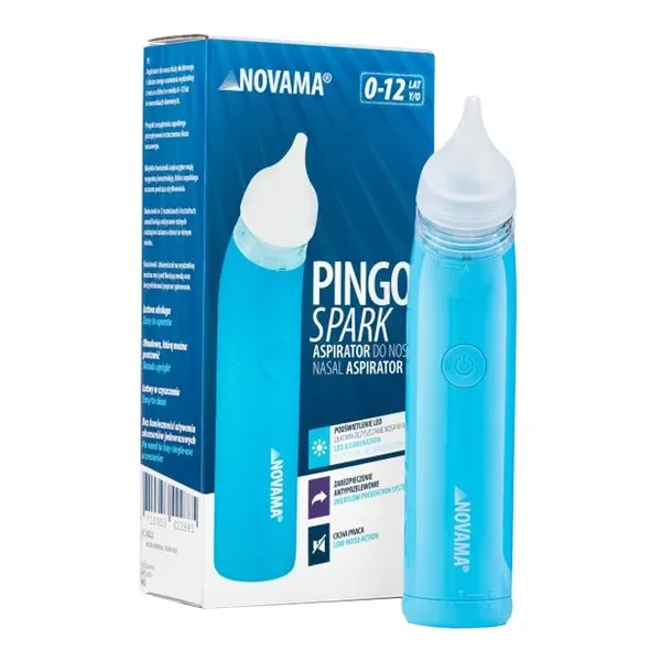 Aspirator do nosa Pingo Spark niebieski 1 szt [NOVAMA] - NOVAMA