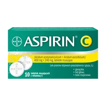 Aspirin C 400mg + 240mg 10 tabletek [BAYER] - BAYER