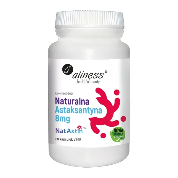 Astaksantyna 8 mg 60 kapsułek [Aliness] - Aliness Health'N'Beauty