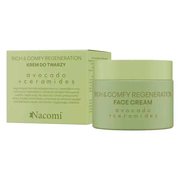 Avocado Rich & Comfy Regeneration krem do twarzy 40ml [Nacomi] - Nacomi