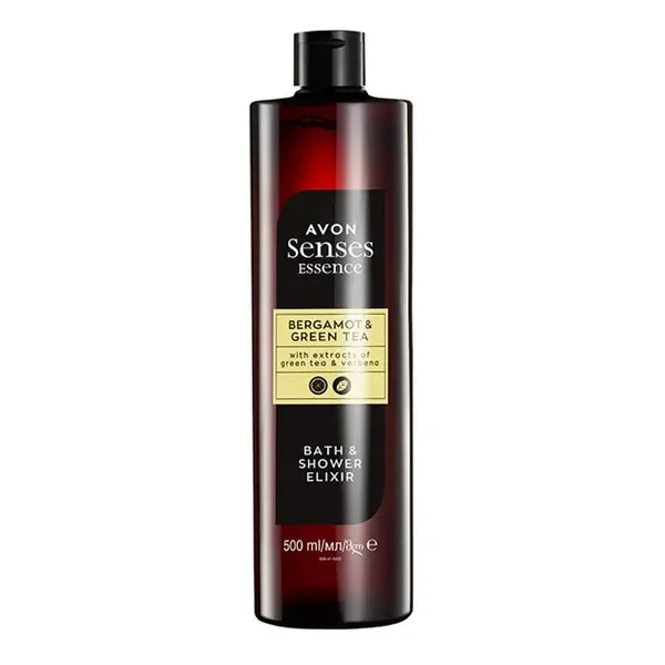 Avon Senses Essence Eliksir do kąpieli i pod prysznic Bergamotka i Zielona herbata 500ml [Avon] - Avon