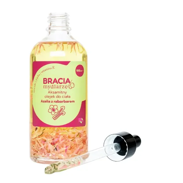 Azalia z rabarbarem aksamitny olejek do ciała 100 ml [Bracia Mydlarze] - Bracia Mydlarze