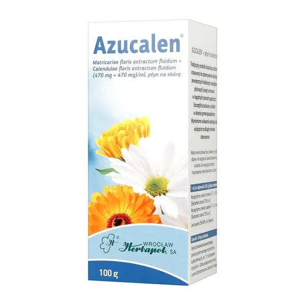 Azucalen 470 mg+470 mg/ml płyn na skórę 100 g [HERBAPOL] - HERBAPOL