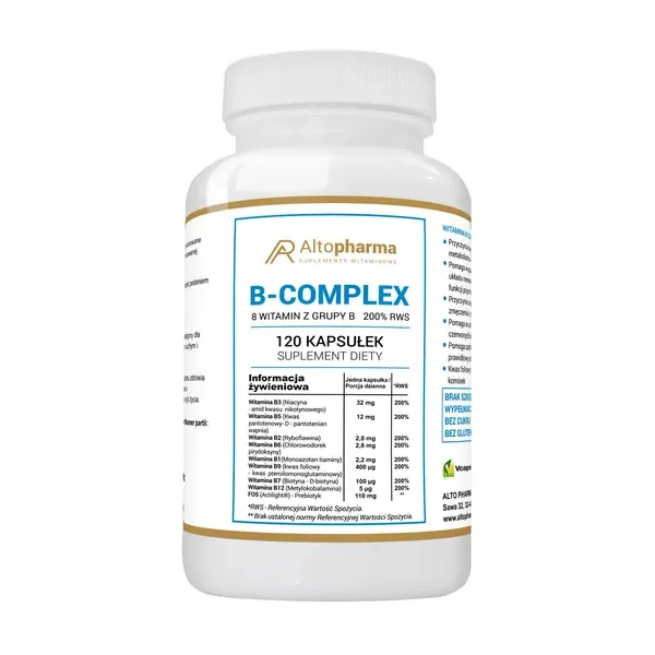 B Complex 200% RWS 120 kapsułek [Alto Pharma] - Alto Pharma