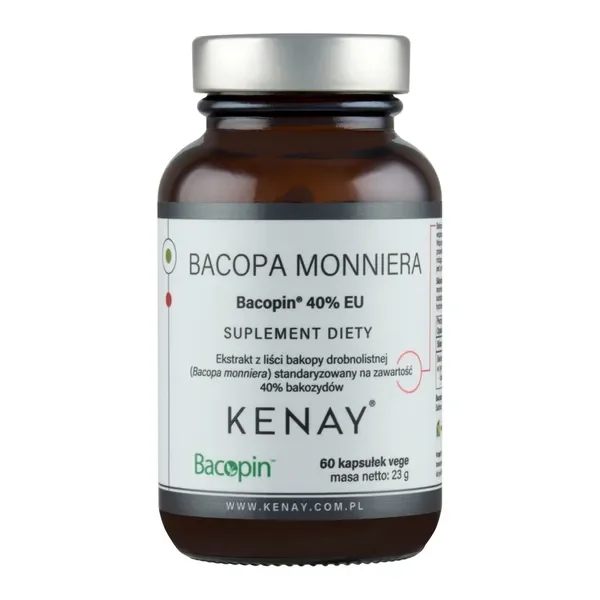 Bakopa Monnieri Bacopin 40% 300mg 60 kapsułek [Kenay] - Kenay