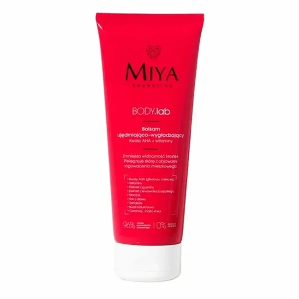 Balsam ujędrniająco-wygładzający z kwasami AHA i witaminami 200ml [Miya Cosmetics] - Miya Cosmetics
