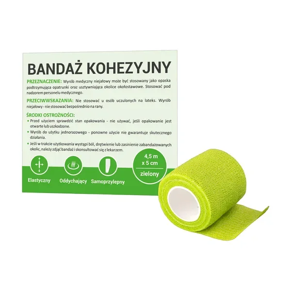 Bandaż kohezyjny 5 cm x 4,5 m [Paso] - Paso