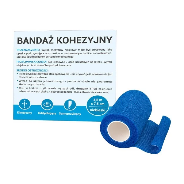 Bandaż kohezyjny 7,5 cm x 4,5 m [Paso] - Paso