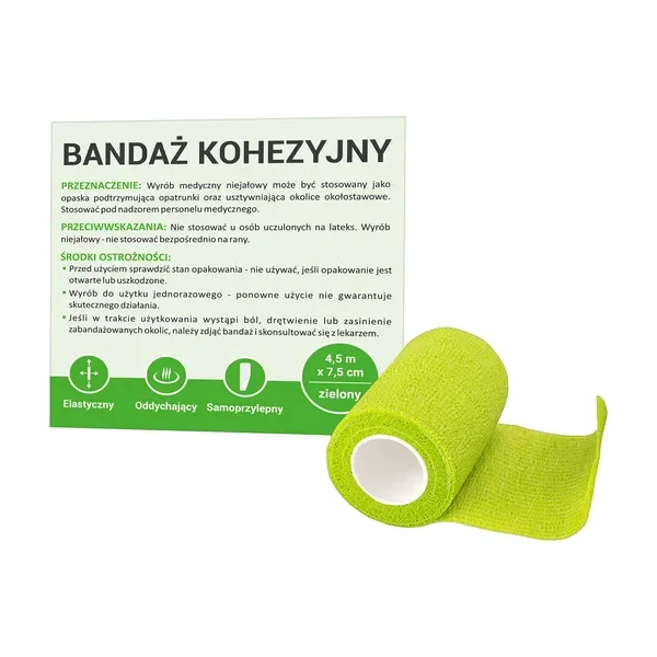 Bandaż kohezyjny 7,5 cm x 4,5 m [Paso] - Paso