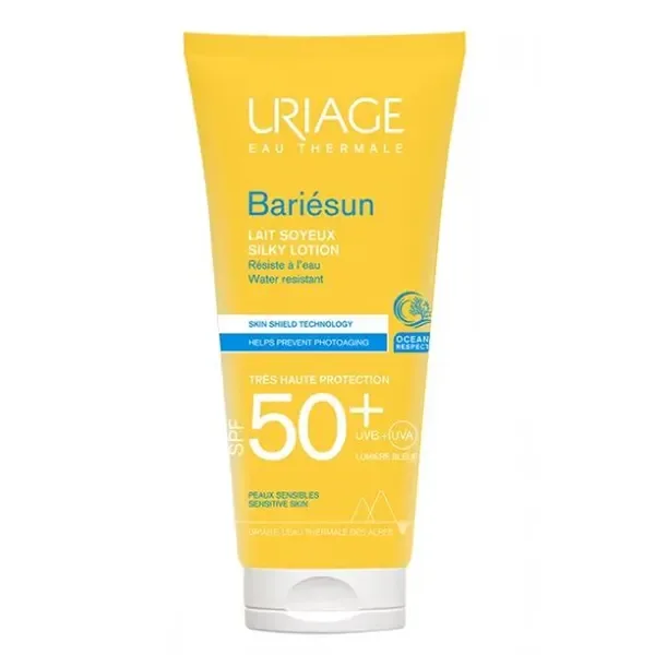 Bariesun jedwabiste mleczko do skóry wrażliwej SPF 50+ 100 ml [Uriage] - Uriage