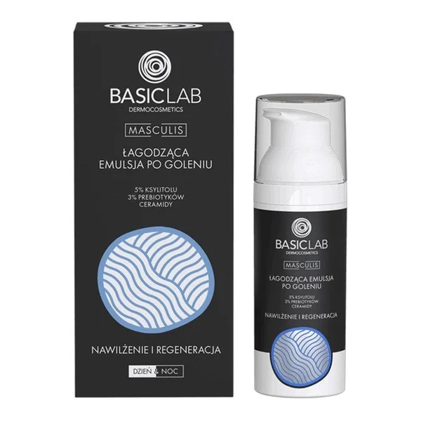 BasicLab Masculis łagodząca emulsja po goleniu Nawilżenie i Regeneracja 50ml - BasicLab